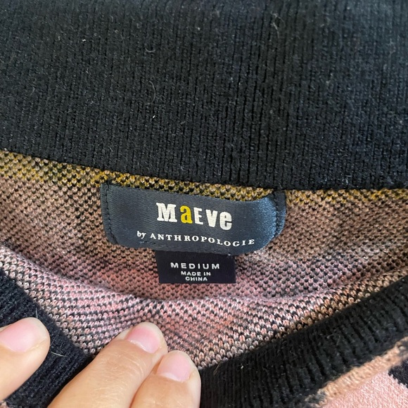 EUC Maeve hearts knit mini skirt sz M - Picture 3 of 6